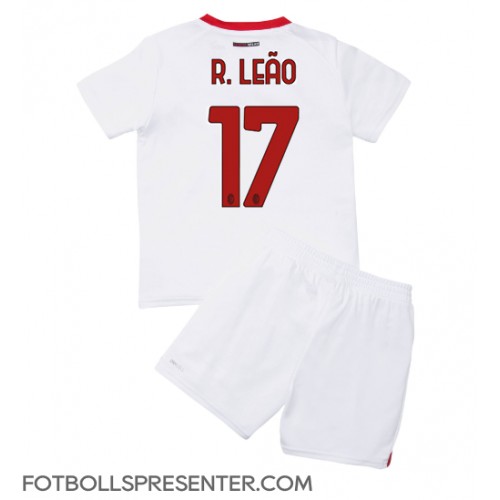 AC Milan Rafael Leao #17 Bortatröja Barn 2022-23 Kortärmad (+ korta byxor)